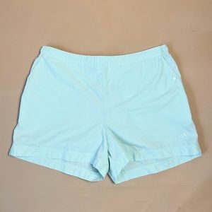 Light aqua blue Adidas athletic shorts